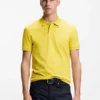 Slim-Fit-Poloshirt aus Stretch-Baumwolle mit Logo-Patch