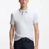 Slim-Fit-Poloshirt aus Stretch-Baumwolle mit Logo-Patch
