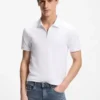 Slim-Fit-Poloshirt aus Stretch-Baumwolle mit Logo-Patch