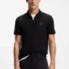 Slim-Fit-Poloshirt aus Stretch-Baumwolle mit Logo-Patch