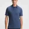 Slim-Fit-Poloshirt aus Stretch-Baumwolle mit Logo-Patch