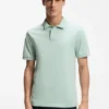 Slim-Fit-Poloshirt aus Stretch-Baumwolle mit Logo-Patch
