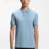 Slim-Fit-Poloshirt aus Stretch-Baumwolle mit Logo-Patch