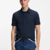 Slim-Fit-Poloshirt aus Stretch-Baumwolle mit Logo-Patch