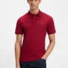 Slim-Fit-Poloshirt aus Stretch-Baumwolle mit Logo-Patch