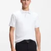 Slim-Fit-Poloshirt aus Stretch-Baumwolle mit Logo-Patch
