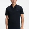 Slim-Fit-Poloshirt aus Stretch-Baumwolle mit Logo-Patch