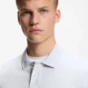 Slim-Fit-Poloshirt aus Stretch-Baumwolle mit Logo-Patch