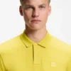 Slim-Fit-Poloshirt aus Stretch-Baumwolle mit Logo-Patch