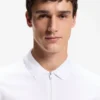 Slim-Fit-Poloshirt aus Stretch-Baumwolle mit Logo-Patch