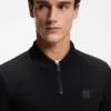 Slim-Fit-Poloshirt aus Stretch-Baumwolle mit Logo-Patch