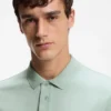 Slim-Fit-Poloshirt aus Stretch-Baumwolle mit Logo-Patch