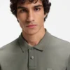 Slim-Fit-Poloshirt aus Stretch-Baumwolle mit Logo-Patch