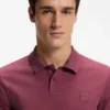 Slim-Fit-Poloshirt aus Stretch-Baumwolle mit Logo-Patch