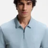 Slim-Fit-Poloshirt aus Stretch-Baumwolle mit Logo-Patch