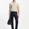 Slim-Fit-Poloshirt aus Stretch-Baumwolle mit Logo-Patch