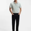 Slim-Fit-Poloshirt aus Stretch-Baumwolle mit Logo-Patch
