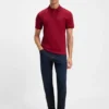 Slim-Fit-Poloshirt aus Stretch-Baumwolle mit Logo-Patch