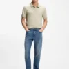 Slim-Fit-Poloshirt aus Stretch-Baumwolle mit Logo-Patch