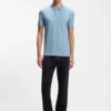 Slim-Fit-Poloshirt aus Stretch-Baumwolle mit Logo-Patch
