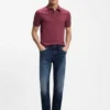 Slim-Fit-Poloshirt aus Stretch-Baumwolle mit Logo-Patch