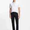 Slim-Fit-Poloshirt aus Stretch-Baumwolle mit Logo-Patch