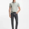 Slim-Fit-Poloshirt aus Stretch-Baumwolle mit Logo-Patch