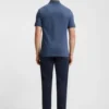 Slim-Fit-Poloshirt aus Stretch-Baumwolle mit Logo-Patch