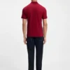 Slim-Fit-Poloshirt aus Stretch-Baumwolle mit Logo-Patch