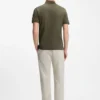 Slim-Fit-Poloshirt aus Stretch-Baumwolle mit Logo-Patch