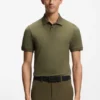 Slim-Fit-Poloshirt aus Stretch-Baumwolle mit Logo und Streifen