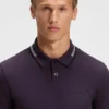 Slim-Fit-Poloshirt aus Stretch-Baumwolle mit Logo und Streifen