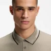 Slim-Fit-Poloshirt aus Stretch-Baumwolle mit Logo und Streifen