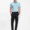 Slim-Fit-Poloshirt aus Stretch-Baumwolle mit Logo und Streifen