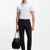 Slim-Fit-Poloshirt aus Stretch-Baumwolle mit Logo und Streifen
