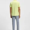 Slim-Fit-Poloshirt aus Stretch-Baumwolle mit Logo und Streifen