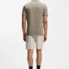 Slim-Fit-Poloshirt aus Stretch-Baumwolle mit Logo und Streifen