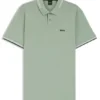Slim-Fit-Poloshirt aus Stretch-Baumwolle mit Logo und Streifen