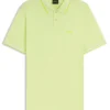 Slim-Fit-Poloshirt aus Stretch-Baumwolle mit Logo und Streifen