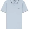 Slim-Fit-Poloshirt aus Stretch-Baumwolle mit Logo und Streifen