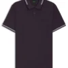 Slim-Fit-Poloshirt aus Stretch-Baumwolle mit Logo und Streifen