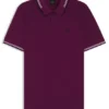 Slim-Fit-Poloshirt aus Stretch-Baumwolle mit Logo und Streifen