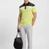 Slim-Fit-Poloshirt aus Stretch-Baumwolle mit Quick-Dry-Funktion