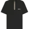 Slim-Fit-Poloshirt aus Stretch-Mesh mit Reißverschluss am Kragen