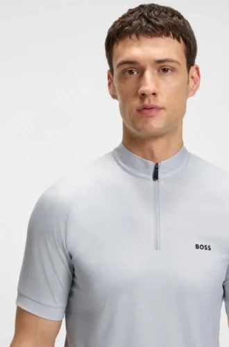 Slim-Fit-Poloshirt aus Stretch-Ripstop mit schnelltrocknender Funktion