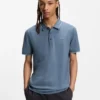 Slim-Fit-Poloshirt mit gesticktem Logo aus Stretch-Baumwolle Slim-Fit-Poloshirt mit gesticktem Logo aus Stretch-Baumwolle