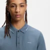 Slim-Fit-Poloshirt mit gesticktem Logo aus Stretch-Baumwolle Slim-Fit-Poloshirt mit gesticktem Logo aus Stretch-Baumwolle