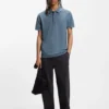 Slim-Fit-Poloshirt mit gesticktem Logo aus Stretch-Baumwolle Slim-Fit-Poloshirt mit gesticktem Logo aus Stretch-Baumwolle