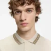 Slim-Fit-Poloshirt mit Kontraststreifen aus merzerisierter Baumwolle Slim-Fit-Poloshirt mit Kontraststreifen aus merzerisierter Baumwolle