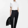 Slim-Fit-Poloshirt mit Kontraststreifen aus merzerisierter Baumwolle Slim-Fit-Poloshirt mit Kontraststreifen aus merzerisierter Baumwolle